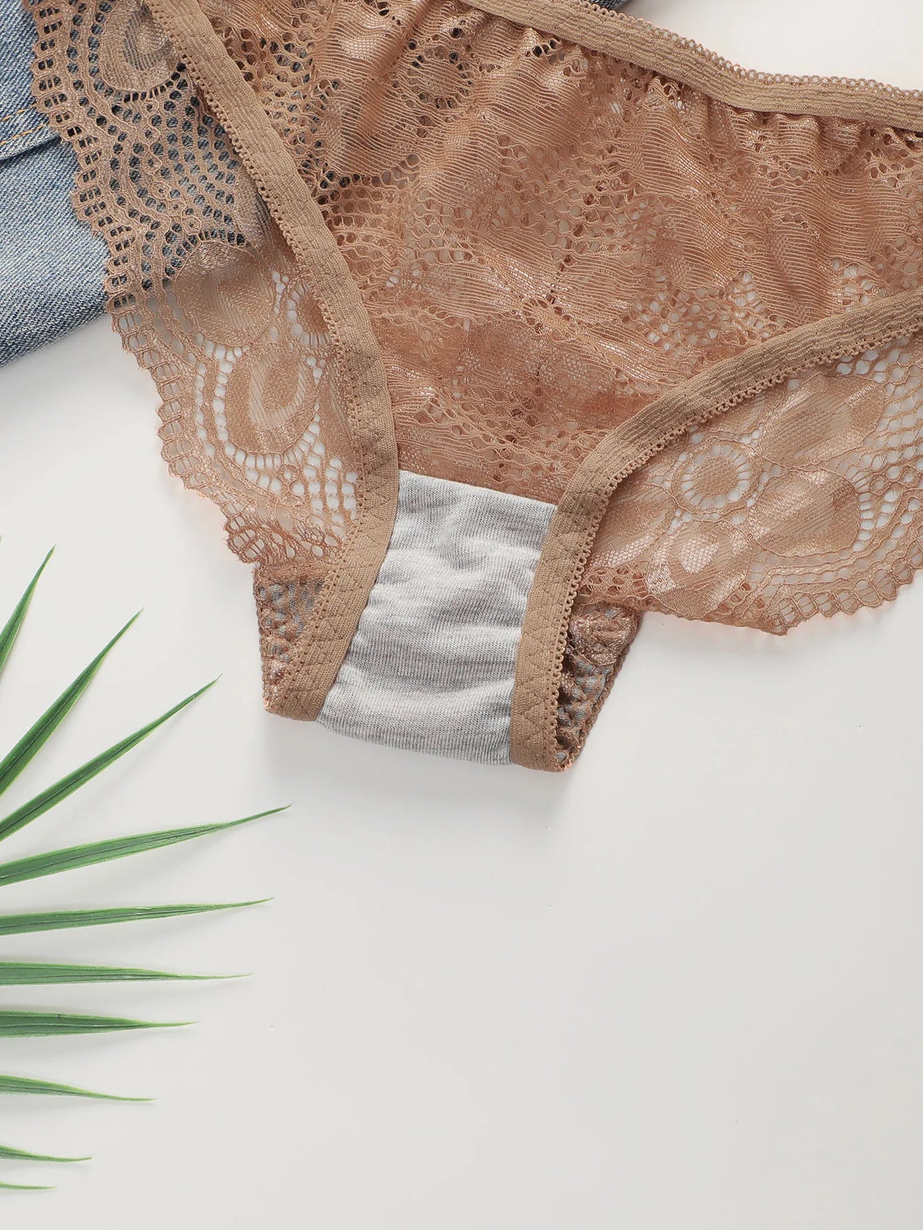 Transparent Floral Two Pieces Bras Panties Set Clothing Sexy Underwire Push Up Lingeries For Women A2123
