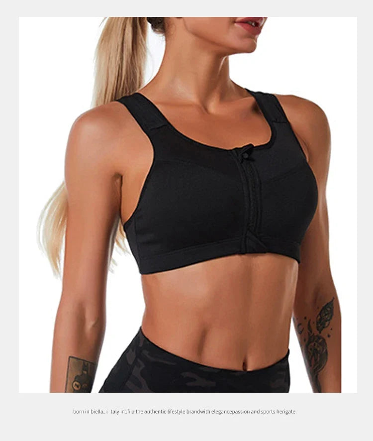 CZGUKE Yoga Fitness Bra Shock-absorbing Sports Bra Breathable and Quick Drying Training Running WOMEN'S Underwear