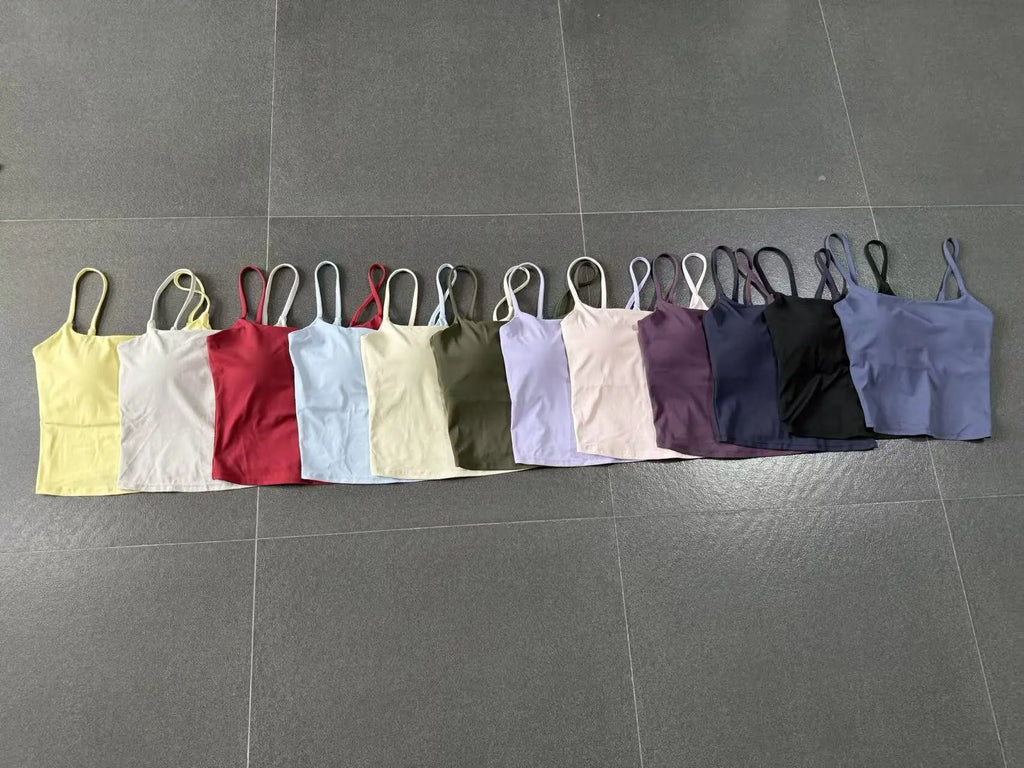 JUREN Shockproof Yoga Vest Running Gym Tank Top Women Fitness Underwear Quick-Dry Workout Bra Female Sports Sleeveless Top Women