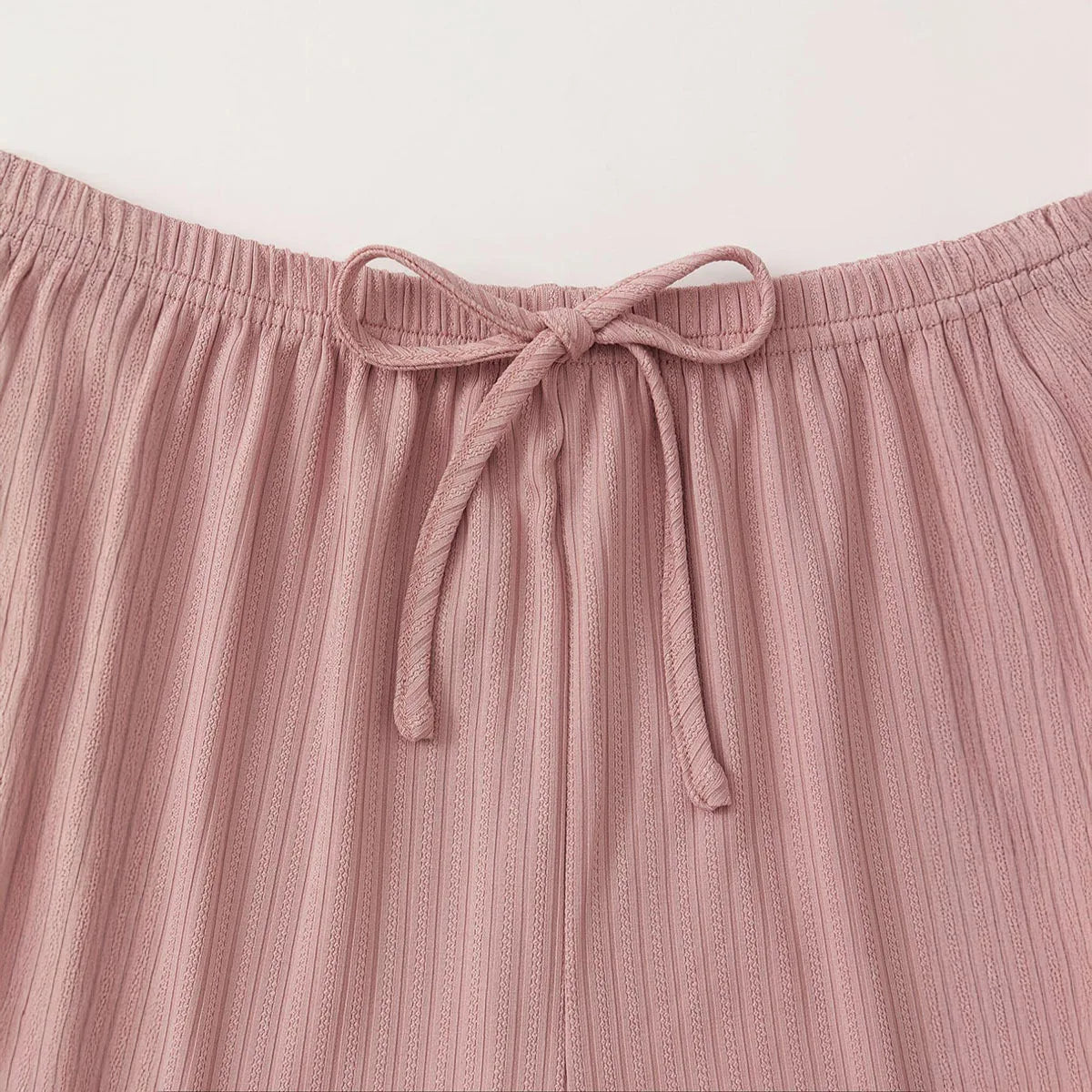 S-2XL Hot Selling Sexy Women's Summer Pajamas Set Solid Striped Halter Top And Elasticated Belted Shorts Set Thin Home Clothing