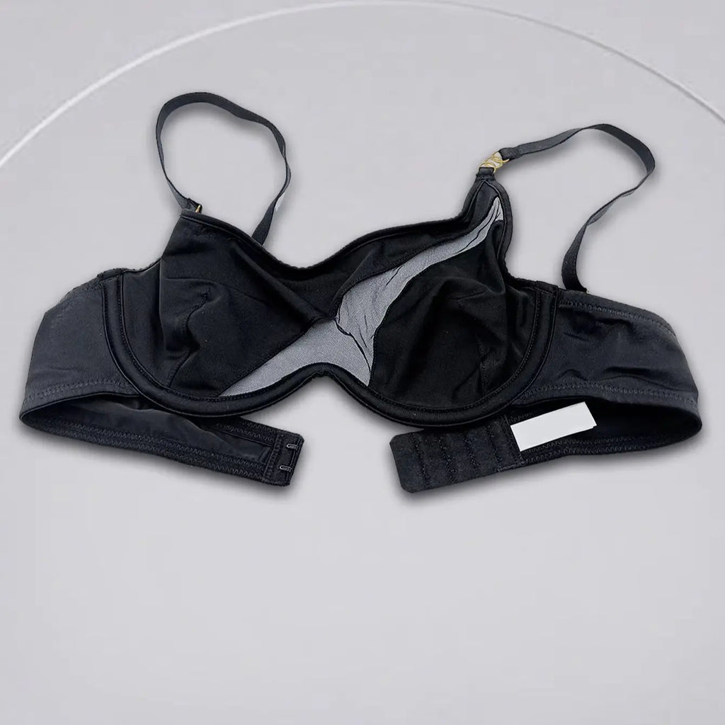 European and American Style Sexy Hollow-Out One-Shoulder Bra for Women, Ultra-Thin, Soft Underwire, Sexy Side Breast Support, Sports Bra
