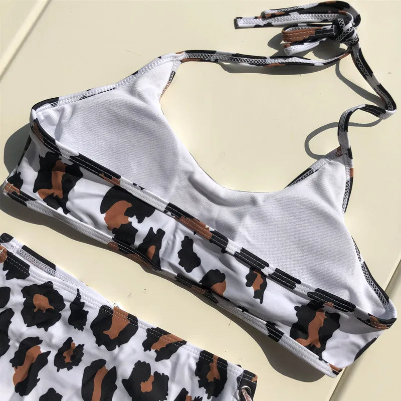 Bandage Bikini Sport Swimwear Women Swimsuit High Waist Bikini Set Push Up Maillot De Bain Femme Beachwear 2026 Bathing Suit