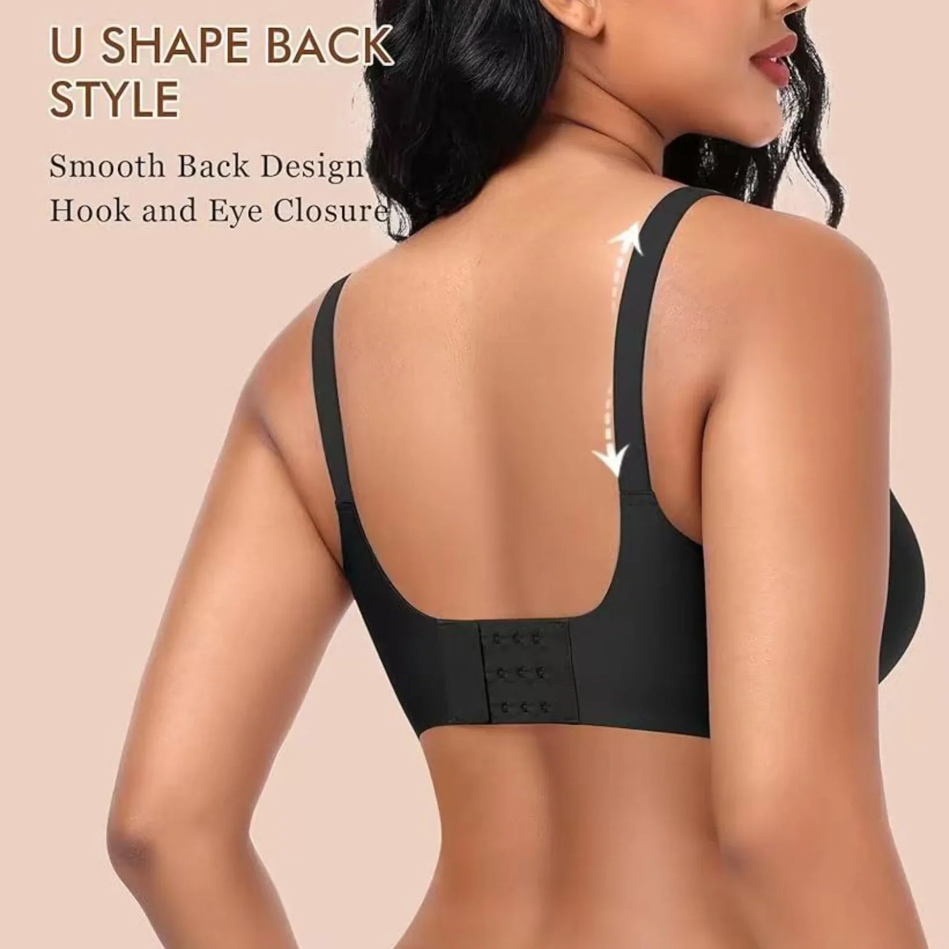 Women's Seamless Bra 3/4 Cup Thin Molded Cup Bra Thin Flattering Plus-size Soft Support Push-up and Comfortable Breathable Bra