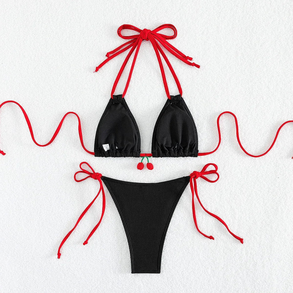 Strawberry Designer Bikini Female Swimsuit Women Thong Swimwear Two Pieces Bikini Set Brazilian Bather Bathing Suit Swim Wear