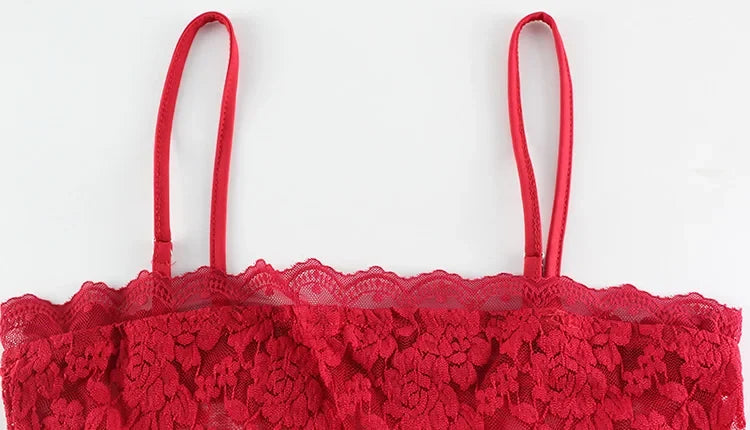 Ahagagag Sexy Lace Women's Sets Suits Fashion Straps Sheath Beach Style Sleeveless Backless Sheer Elegant Female Tracksuits