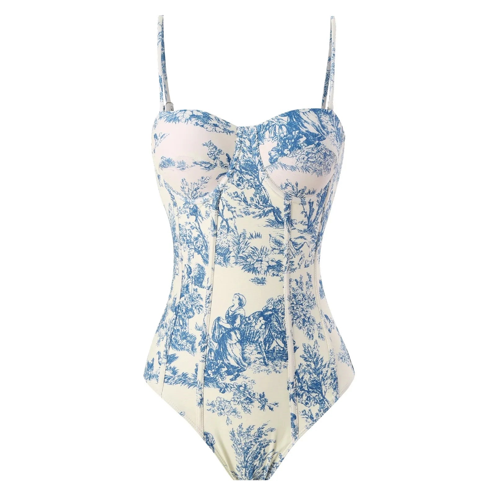 2026 New Arrival Push Up Women Bikini Set Floral Printed Ruffle Bikinis Strappy Bandage Swimwear Brazilian Biquini Bathing Suit