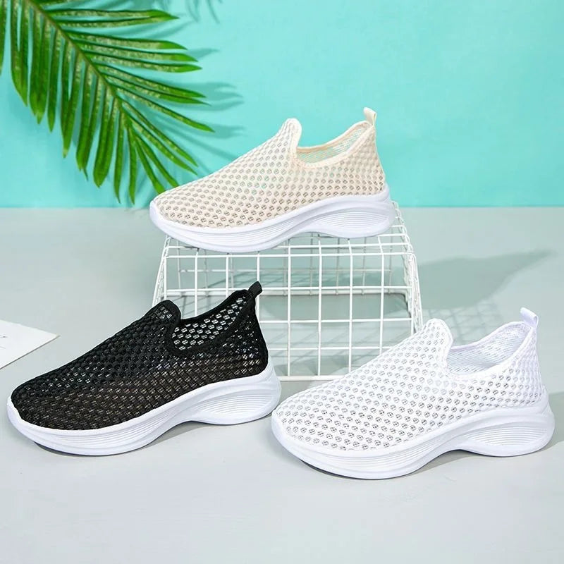 2026 New Women's Summer Breathable Mesh Flat Shoes Women's Shoes Casual Sneakers Shoes,