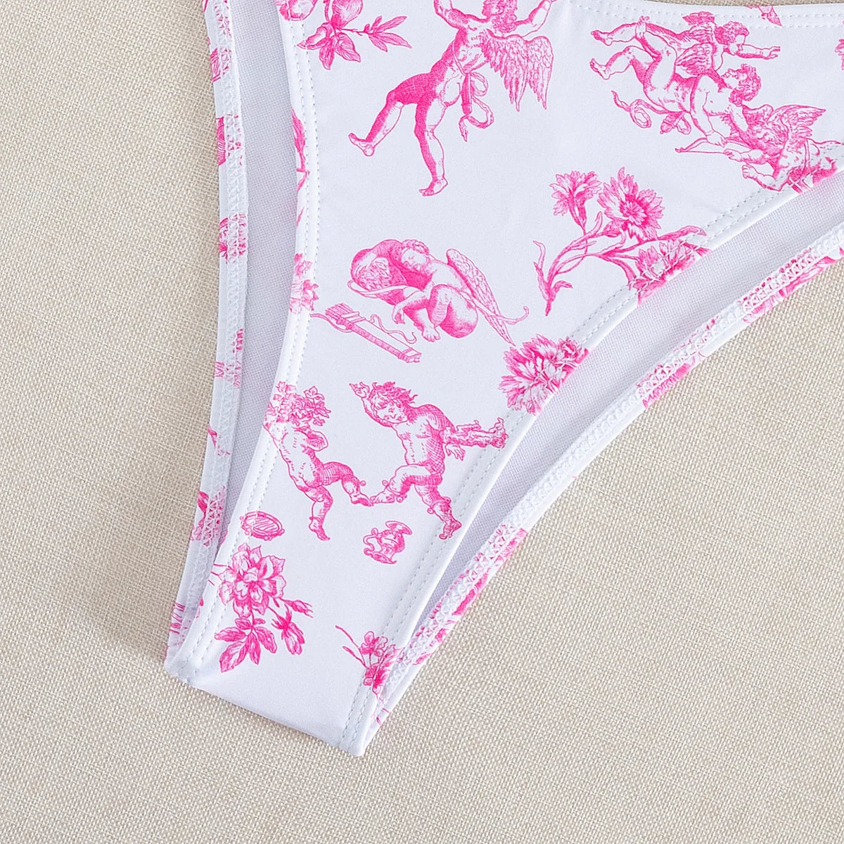 sexy print push up bikinis sets two pieces underwire swimsuit bikini swimsuit Swimwear Biquini conjunto de bikini tankini