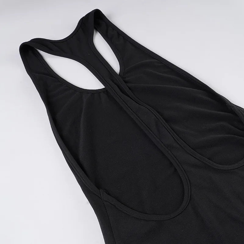 Sexy Halter Neck Backless Bodycon Mini Dress Women Sleeveless Tight Short Party Club Dress Summer Night Out Streetwear