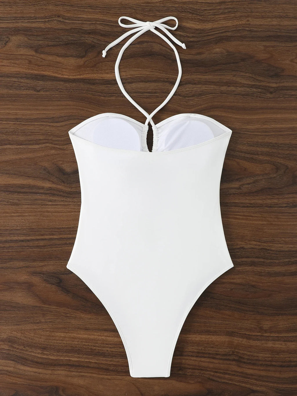 2026 Halter Swimsuit One Piece Solid Hollow Swimwear Women Sexy Bathers Bathing Swimming Swim Suit Female Beachwear