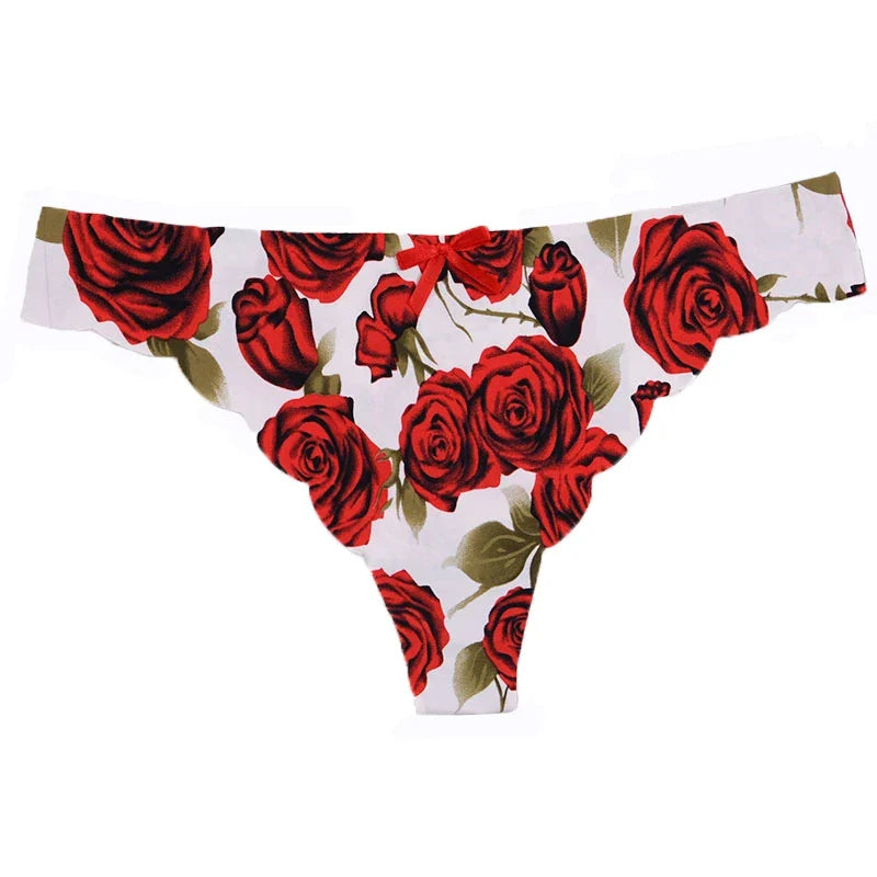 Bow Seamless Thong Women Low Waist Panties Sexy Underwear Ladies Briefs Lingere Panty Underware Comfortable Lingerie Thongs