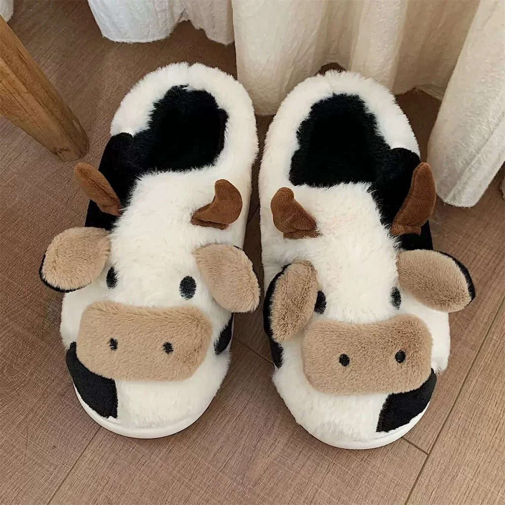 Halloween Christmas Cartoon Cow Kigurumi Unicorn Pajama Slipper Jumpsuit Women's Cute Zipper Hooded Sleepwear Onesies Winter