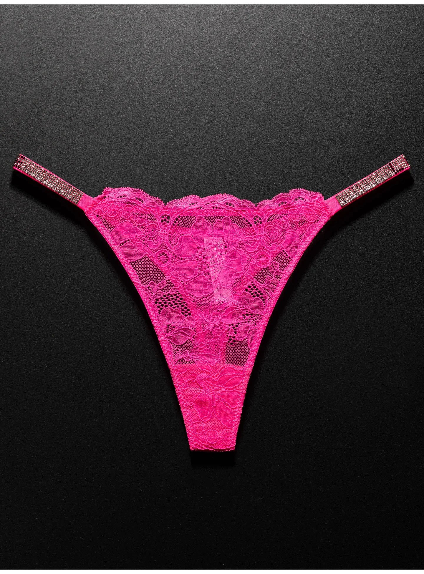 Lace Sexy Girls Women Panties Seamless Underwear Rhinestone G String Letter Transparent Thong For Female Low Rise Ladies Briefs