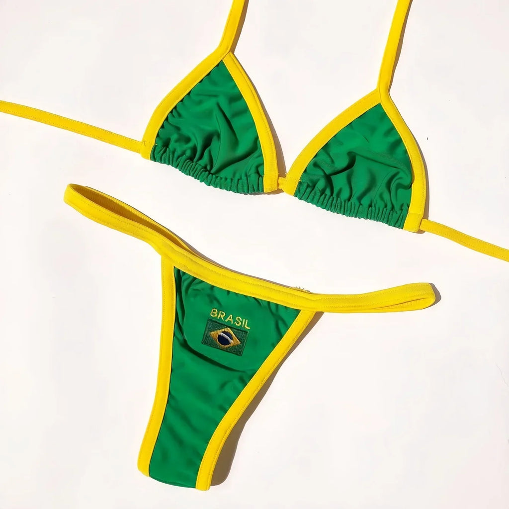 Extreme Mini Micro Brazilian Bikini Women Swimwear Female Swimsuit Two-pieces Bikini Set Thong Halter Bathing Suit Swim Lady