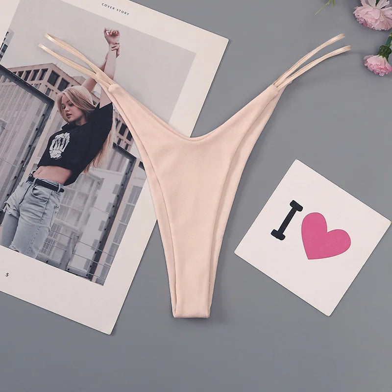 Cotton G String Thong Women Panties Sexy Briefs T-back Underwear Low Waist Seamless Femlae Lingerie Size S-XL