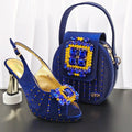 doershow Italian Shoes And Bag Sets For Evening Party With Stones Italian Leather Handbags Match Bags! HB1-1