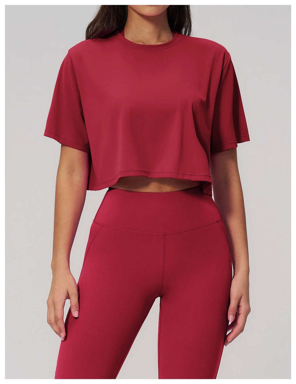 Impact Short Sleeve Yoga T Shirts Women Solid Color O Neck Loose Sports Tops Outwear Gym Running Fitness Workout Suits