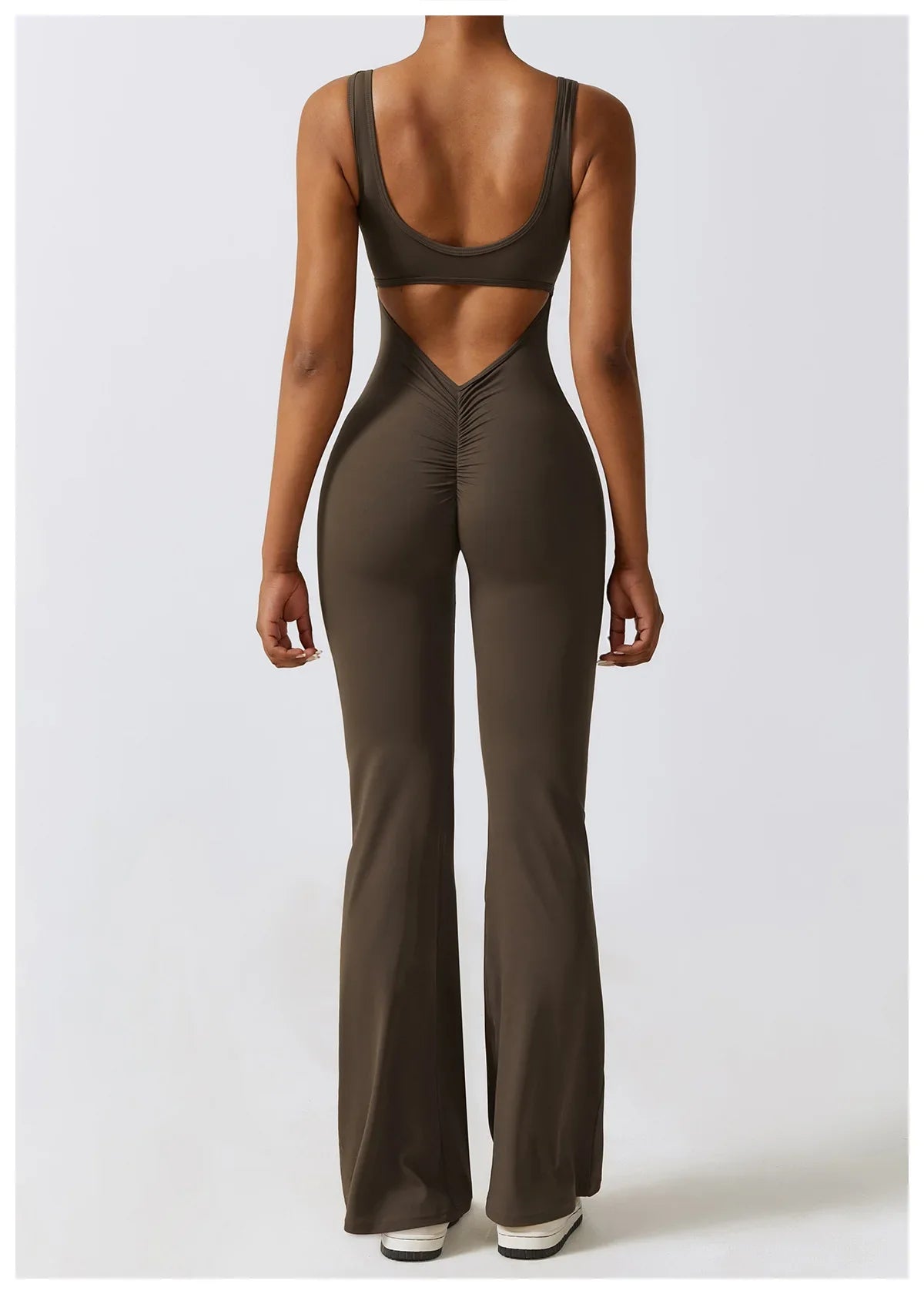Sexy Back V Jumpsuit Gym Set Women Training Yoga Suit Sportswear Women Sports Jumpsuit Fitness Rompers Stretch Workout Bodysuits