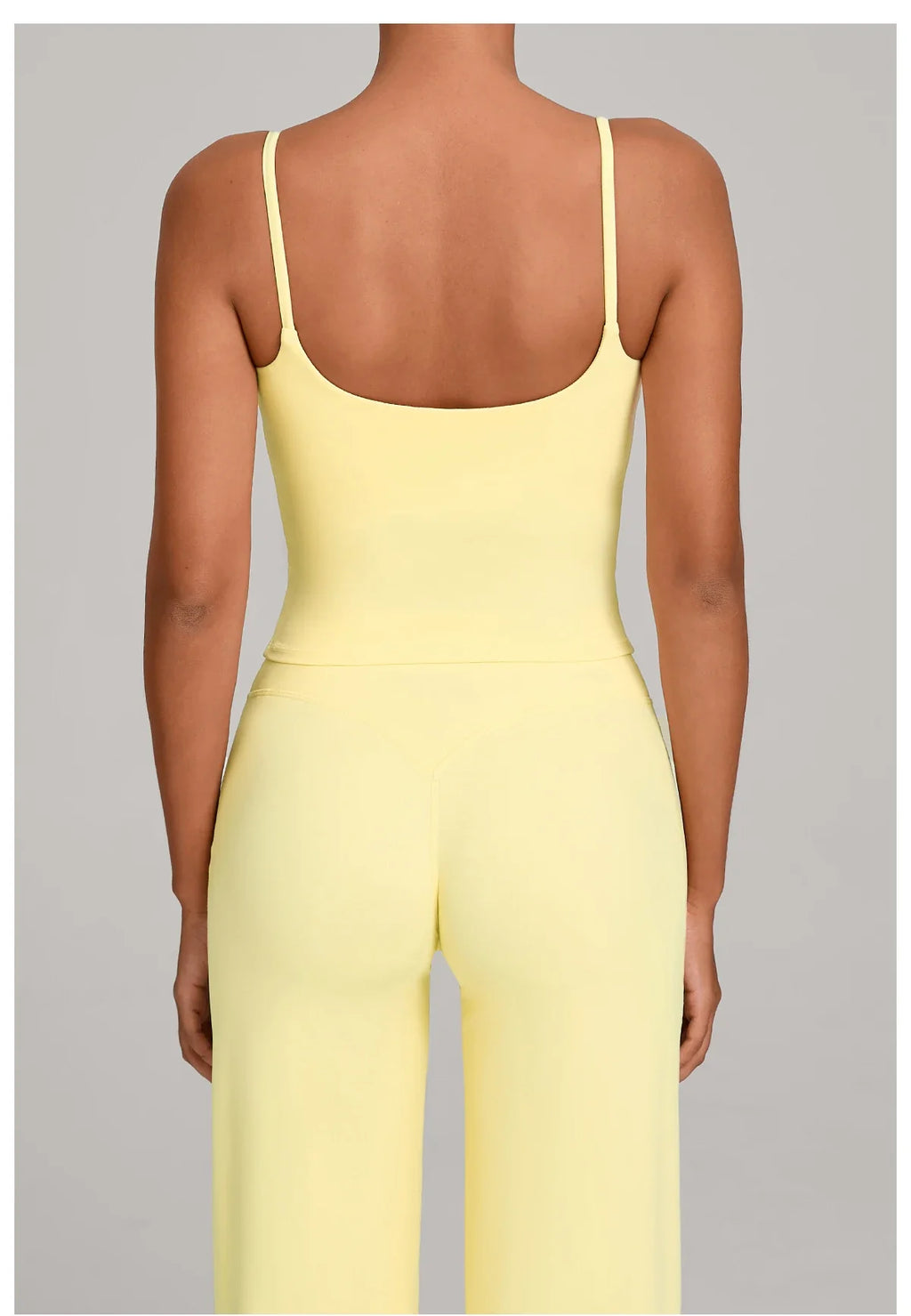 GYM Tank Top With Built In Bra women's Yoga clothing running Square Neck fitness vest beautiful back sports Workout