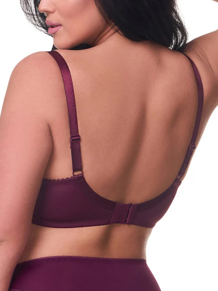 3 Pcs Womens Bras Ultra-Thin Perspective Lace Sheer Plus Size Bra Underwire Sexy Underwear Lingerie BH Tops D E F Cup