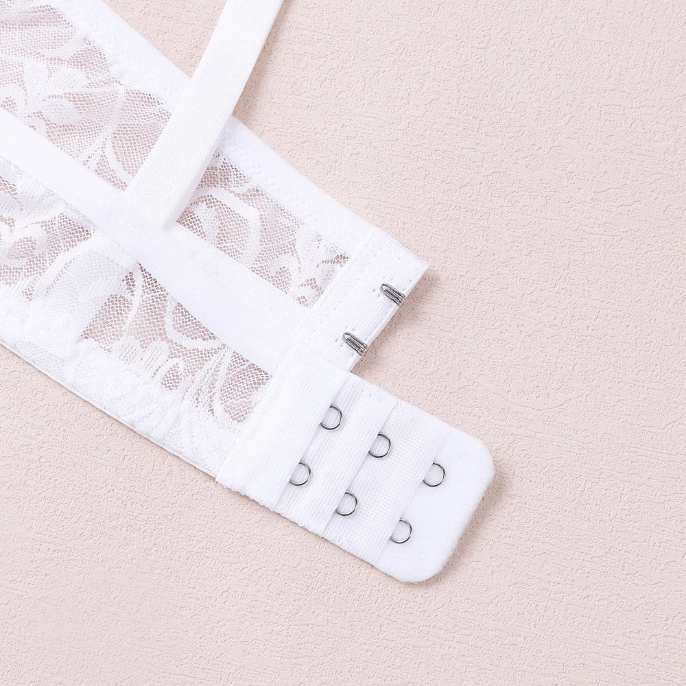 3 Pcs Womens Lace Bra Underwire BH Hollow Out Embroidery Perspective Sexy Underwear Lingerie Tops Plus Size Brassiere