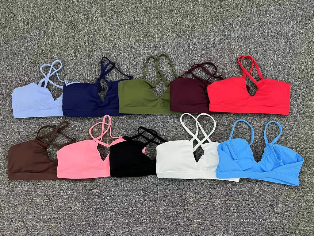 New Summer Sexy Sports Bra Workout Brasier Running Breathable Fitness Underwear Female Quick-Dry Yoga Clothes Gym Top Woman