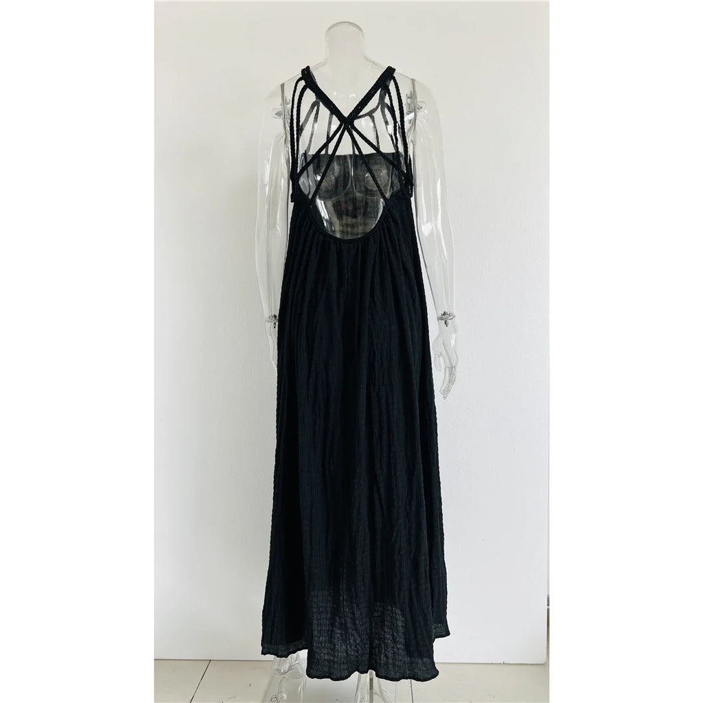 5 Colors Hollow Out Backless Crochet Knitted Tunic Beach Cover Up Cover-ups Beach Dress Beach Wear Beachwear Female Women V5429