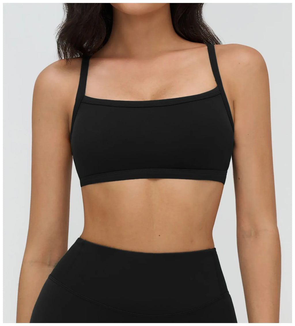 Beautiful Back Women Workout Bra Fitness Underwear Tights Yoga Vest High Strength Shockproof Gym Sports Top Push Up Chest Pad