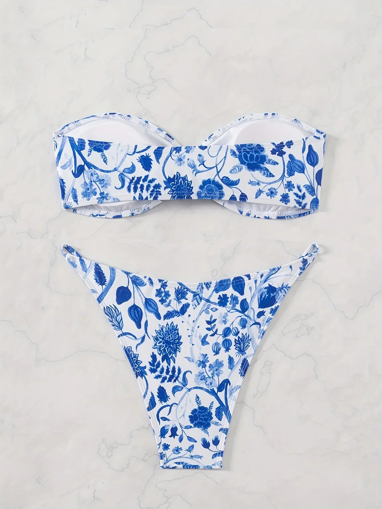 ZTVitality Sexy Print Bikini Set 2024 New Arrival Padded Bra Bandage Strapless Swimsuit Women Swimwear Summer Beachwear Biquini