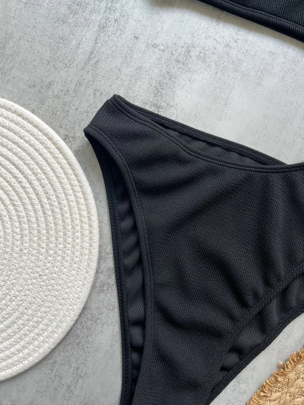 Women's One Piece Swimsuit Ring Cut Out Front High Cut Cheeky Bathing Suit Monokini Swimwear One Shoulder Ribbed Monokini