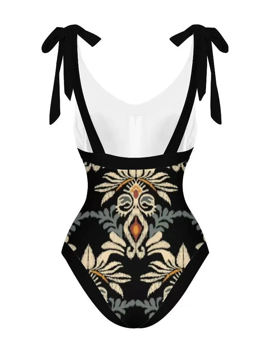 2026 String One Piece Swimsuit & Vent Skirt Padded Sexy Swimwear Women Bathing Suit Female Swimming Summer Beachwear Bodysuit