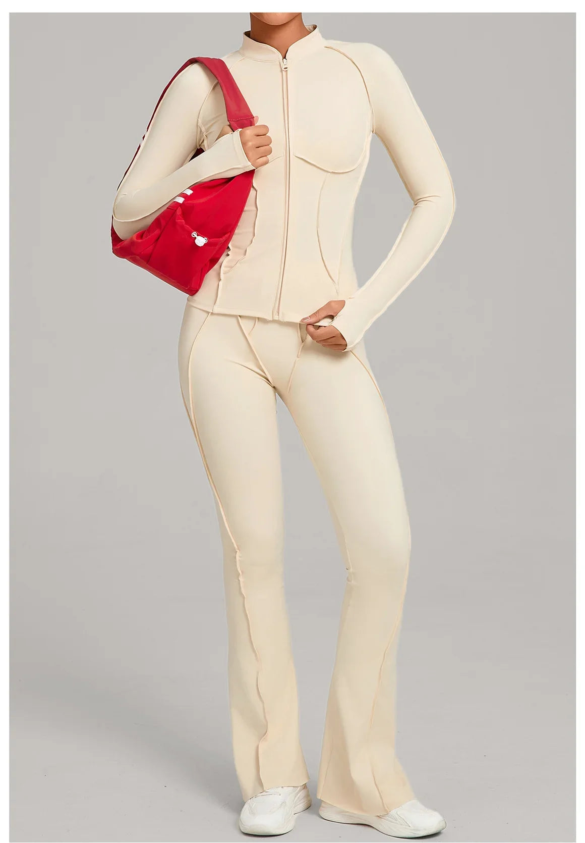 Women Tracksuit 2PCS Yoga Suit Sports Set Gym Set Running Outfits Workout Clothes Sports Long Sleeve Athletic Wear Yoga Clothing