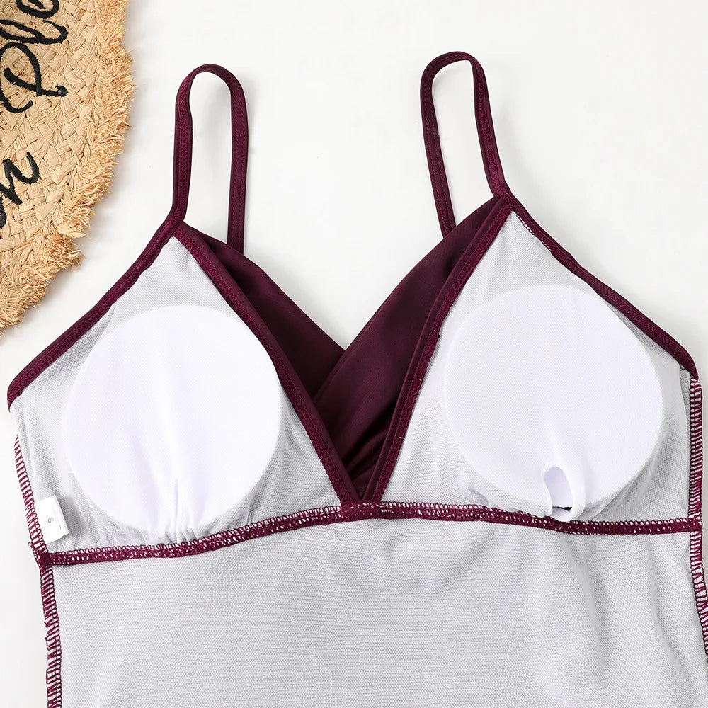 S - XXL Sexy Wrinkled One Piece Swimsuit Women Swimwear Female Monokini Swimsuits 2025 Bathing Suit Swim Beach Wear Bodysuit