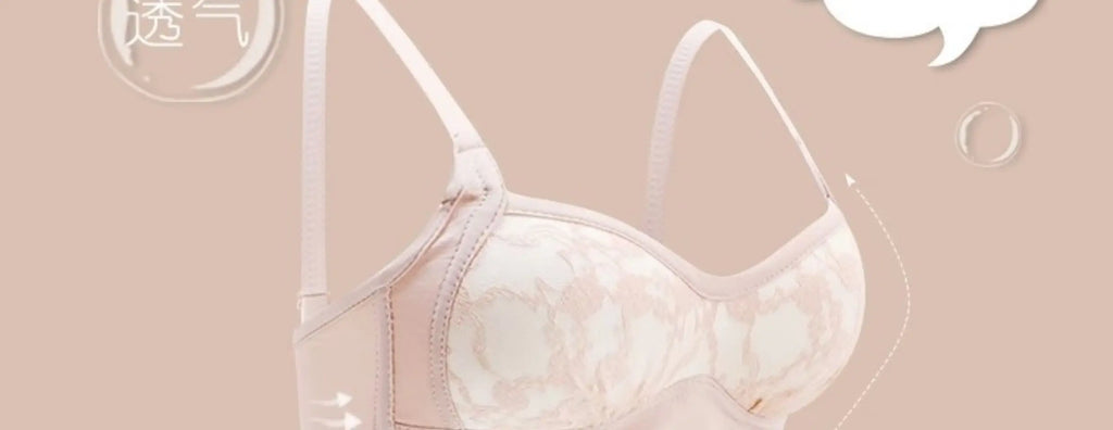 Summer Strapless Lace Bralette Beachwear Teen Girl Light Support Breathable Wirefree Foldable Comfort AU Student Bra Set MOYISU