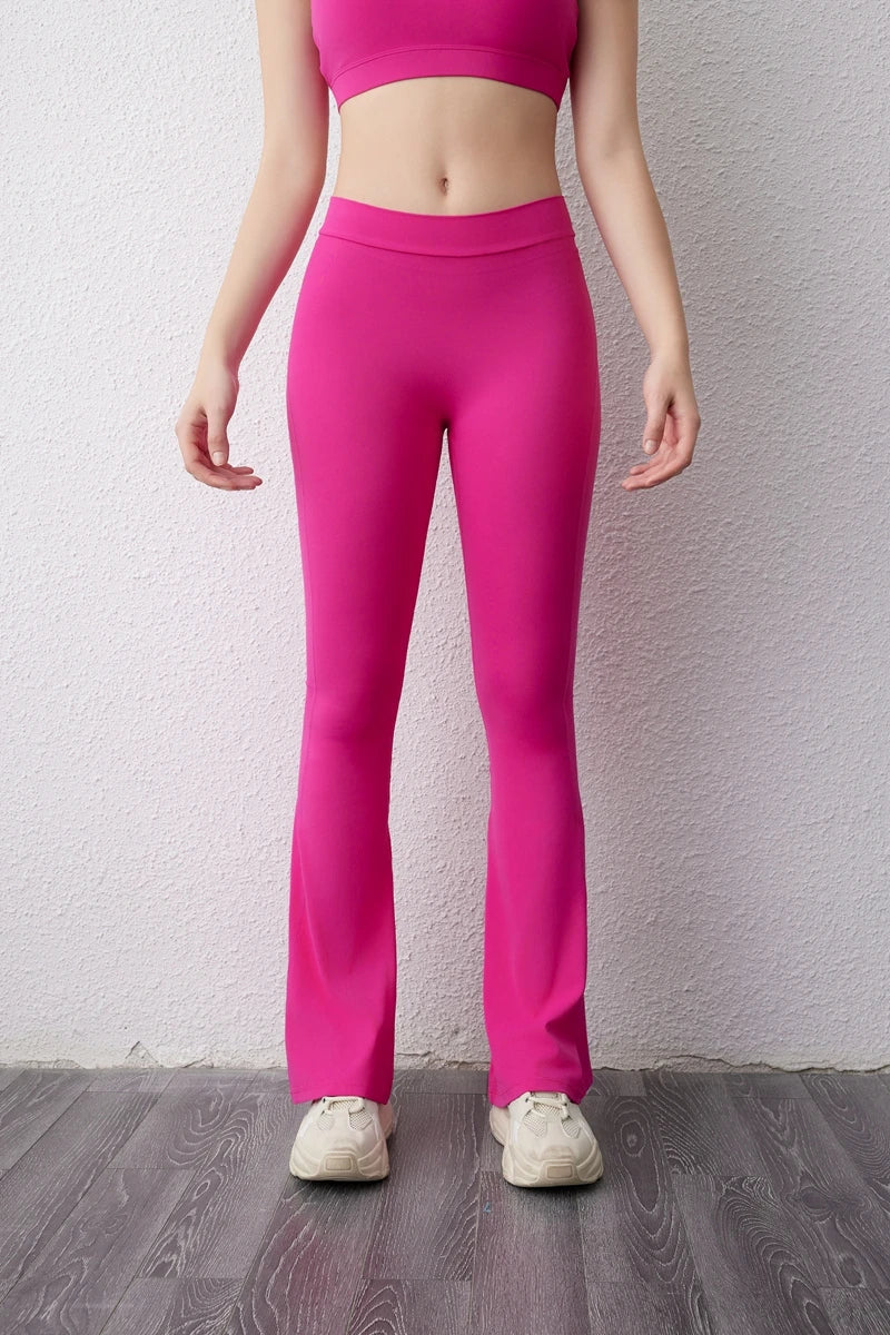 DIAS FIT JOY V-back flared pants yoga hip lifting tight pants wide leg fitness pants Gym exercise running yoga pants
