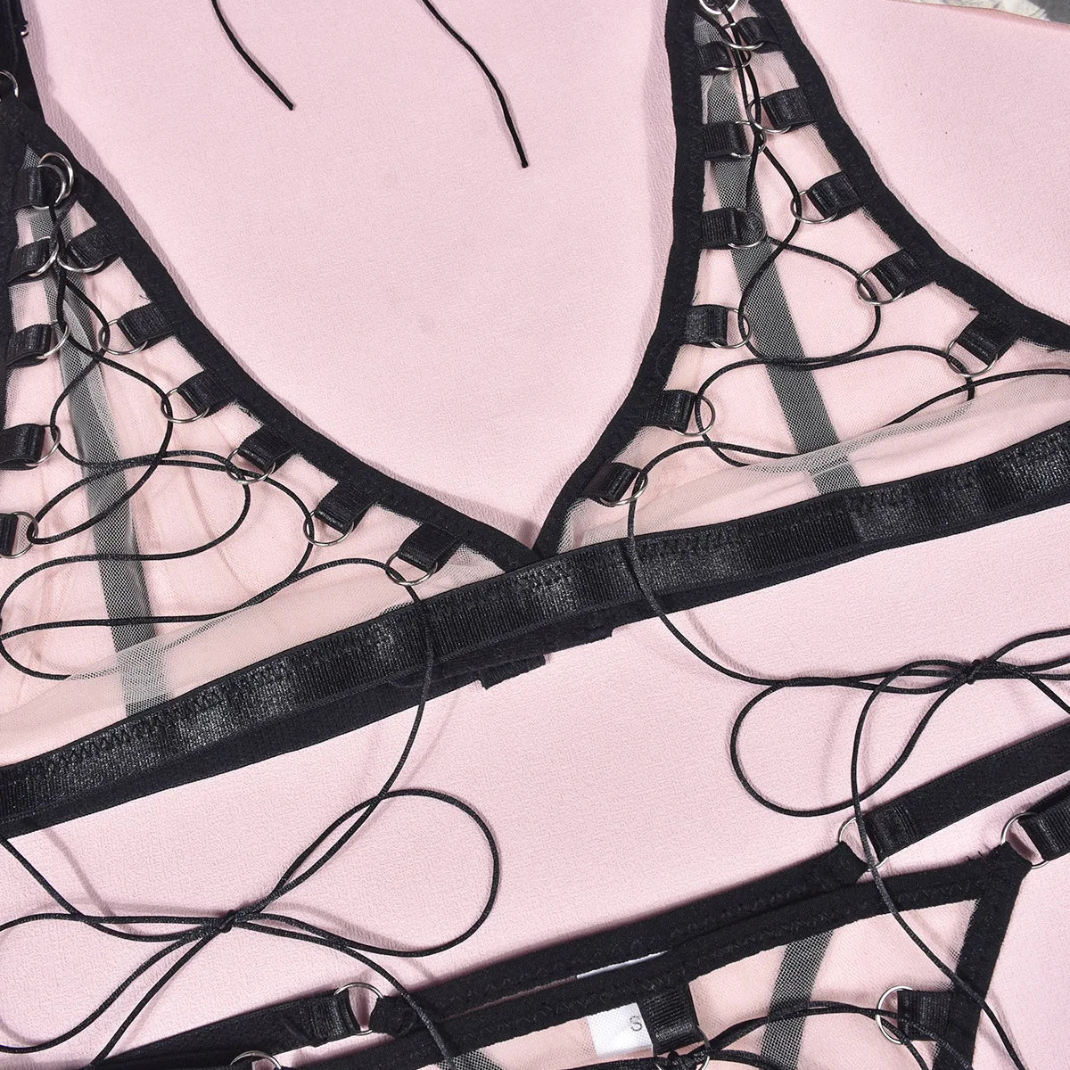 Erotic Woman Sexy Lingerie Sets Woman Underwear for Women Clothes Below See-through Lingeries Women Set Elegant Women's Sets