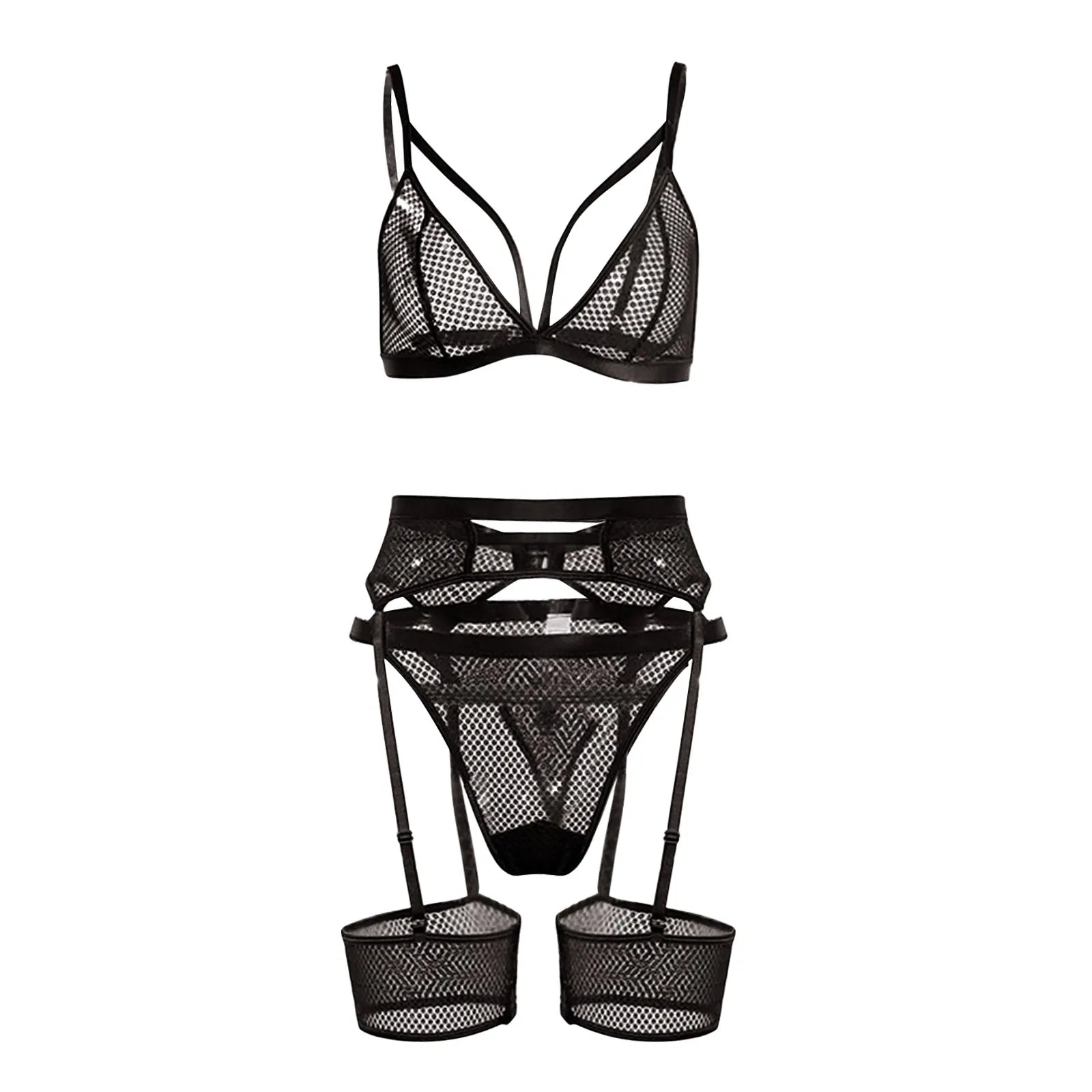 women intimates sexo sheer lace bra+ garter belt+G-string thong sexy lingerie erotic hot bra briefs set