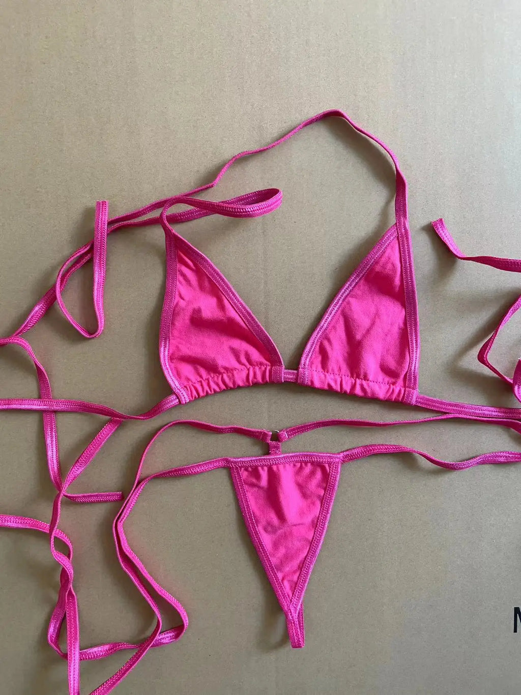 DEKA Mini Micro Cotton Bikinis Set Women Bandage String Thong Swimsuit Type Bathing Suit Triangle Swimwear High Cut Drawstring