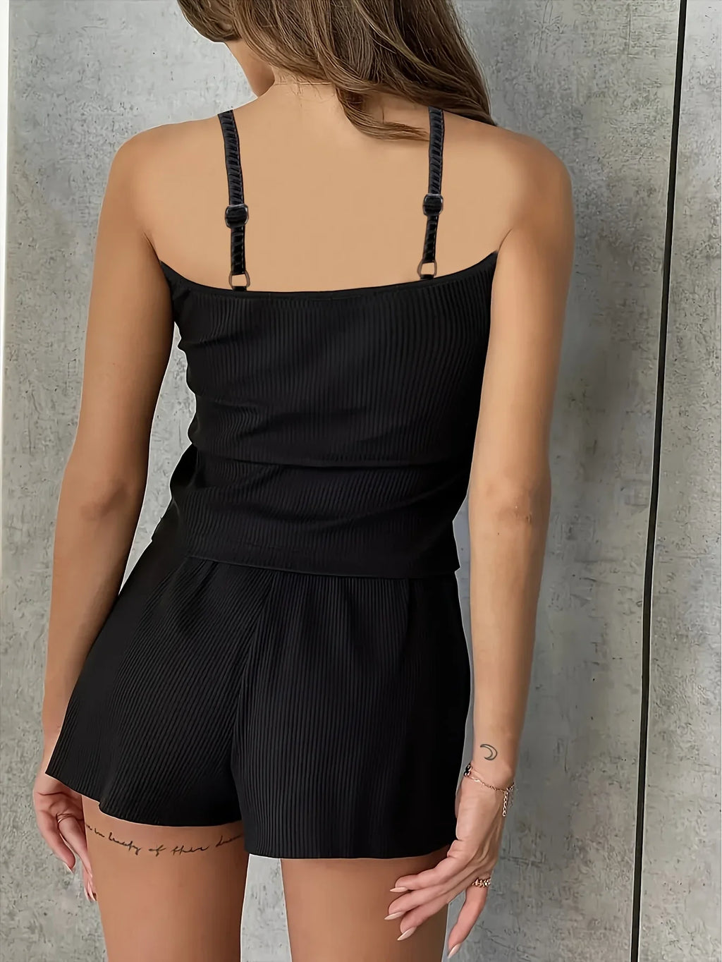 Summer Pajama Set Women Lace Patchwork V-Neck Sleepwear Sexy Cami Top Printed Shorts Soft Pyjamas Loungewear 2psc Sets