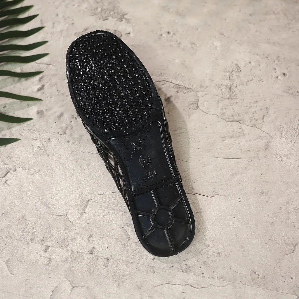 2025 New Women Fashion Slippers Summer Platform Shoes Soft PVC Slip-on Sandals Breathable Cut-out Ladies Beach Street Slides