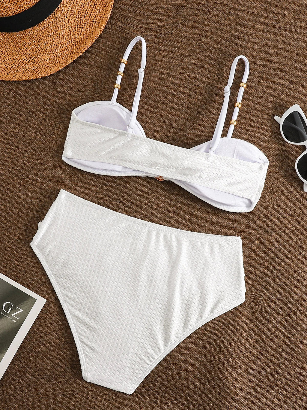 Sexy Metal Buckle High Waist Bikini Set Women Black Green Pleate Push Up Bra Swimwear Beach Bathing Suit Two Piece Swimsuit 2026