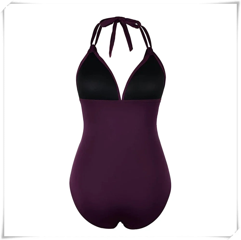 Ruched Wrinkled One Piece Swimsuit Women Swimwear Female Monokini Backless Swimsuits 2025 Bathing Suit Swim Beach Wear Bodysuit