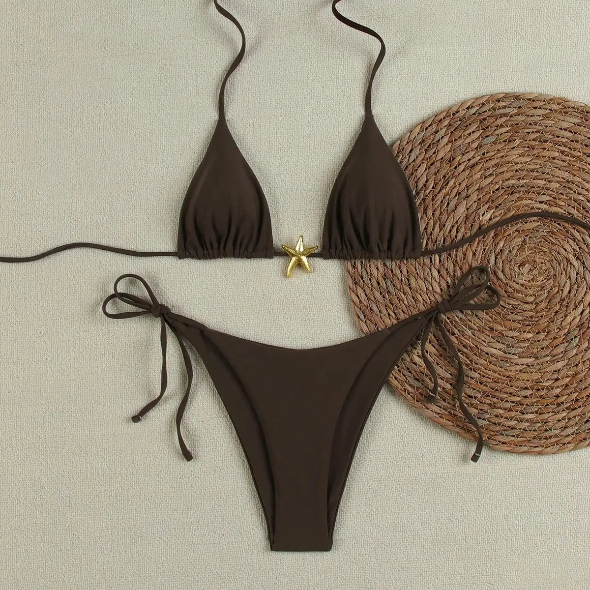 Sexy Bikinis 2025 Swimsuit For Women Starfish Swimwear Brazilian Bikini Set Biquini Female Swimming Suit Print Beachwear