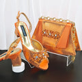 doershow African fashion Italian Shoes And Bag Sets For Evening Party With Stones gold Italian Handbags Match Bags! HM1-1