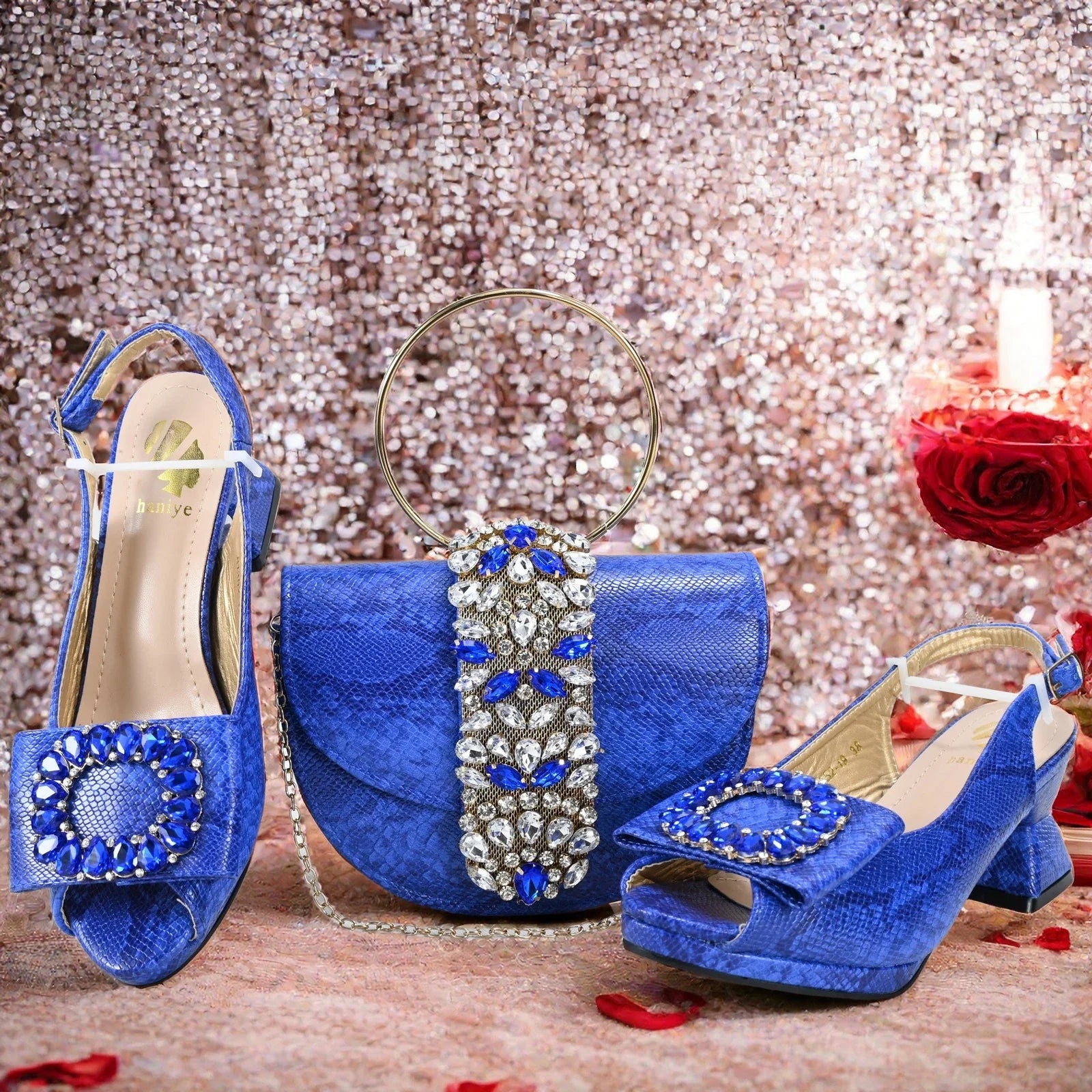 doershow Italian Shoe and Bag Set New 2024 Women Shoes and Bag Set In Italy YELLOW Italian Shoes with Matching Bag Hgv1-2
