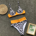 2026 Sexy Bikini Women Swimwear Swimsuit Push Up Leopard Patchwork High Waist Bikinis Set Bathing Suit Beach Bikini Taille Haute