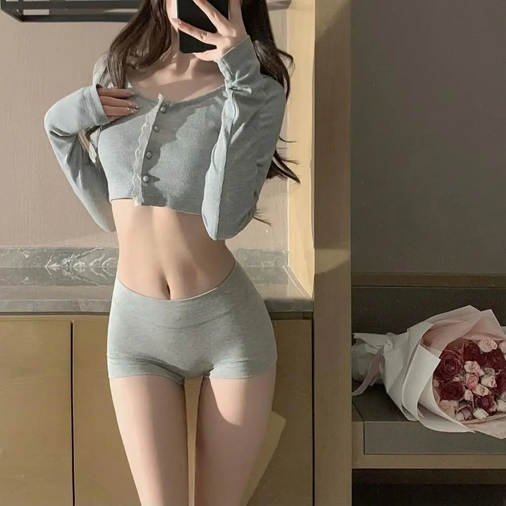 Women's Boyshort Panties Full Coverage Cotton Boxer Briefs Seamless Stretch Underwear Panties for Daily Wear