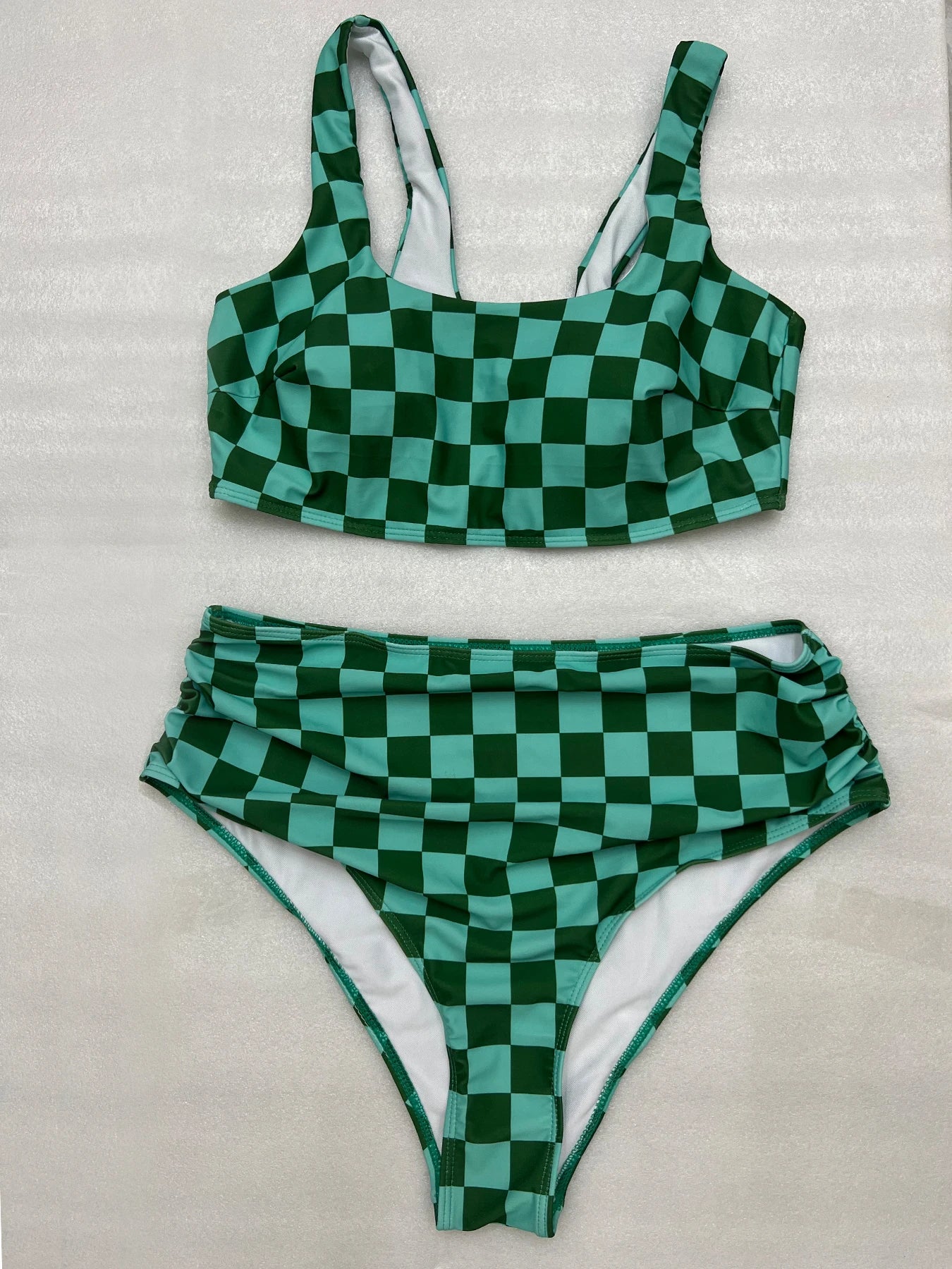 2026 Large Plus Big Size Swimsuit Women Sporty Bikinis High Waist Printed Swimwear Female Bathers Bathing Swimming Swim Suit 5XL