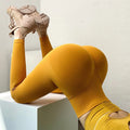 High Waisted Butt Lift High Elastic Yoga Workout Leggings for Women - Four-Way Stretch Breathable Quick Dry Gym Sports Pants