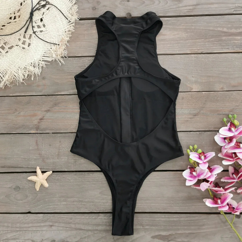 Sexy Sleeveless One Piece Women Swimsuit Sport Style Surf Wear Swimwear Lady Monikini Mujer Bathing Suit Bodysuit Padded 2024